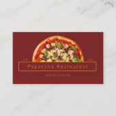 Carte De Visite Pizza moderne (Devant)