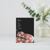 Carte De Visite PIZZA PARTY CUISINE ITALIENNE, RESTAURANT, rouge n (Debout devant)