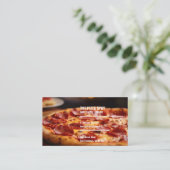 Carte De Visite Pizza Pepperoni (Debout devant)
