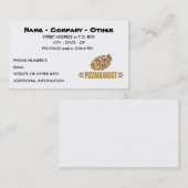 Carte De Visite Pizza personnalisée (Devant / Derrière)