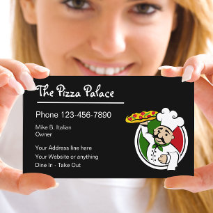 Carte De Visite Pizza Pie Restaurant Italien