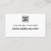 Carte De Visite Pizza Pie Slices | Restaurant | Code Qr (Dos)