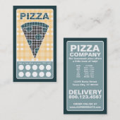 Carte De Visite pizza plaid (Devant / Derrière)