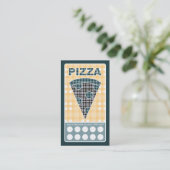 Carte De Visite pizza plaid (Debout devant)