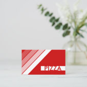 Carte De Visite PIZZA rétro (Debout devant)