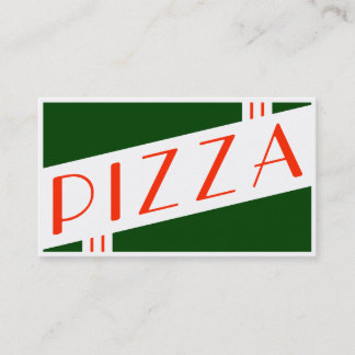 Carte De Visite pizza rétro