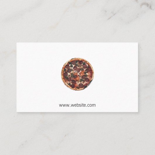 Carte De Visite Pizza Shop (Dos)