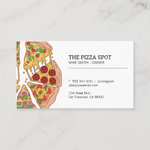 Carte De Visite Pizza Shop