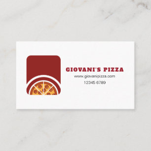 Carte De Visite Pizza Shop