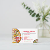 Carte de visite Pizza Shop (Debout devant)
