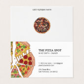 Carte De Visite Pizza Shop (Extérieur déplié)