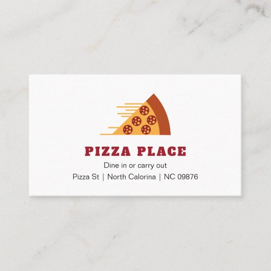 Carte De Visite Pizza Shop (Devant)