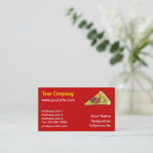 Carte De Visite Pizza slice (Debout devant)