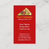 Carte De Visite Pizza slice (Devant)