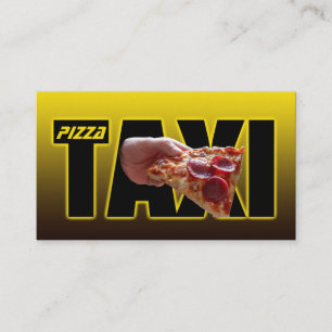 Carte De Visite Pizza taxi pizza service de livraison taxi pizza p
