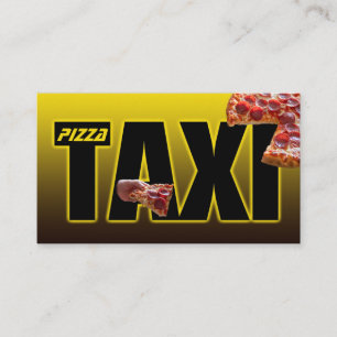 Carte De Visite Pizza taxi pizza service de livraison taxi pizza p