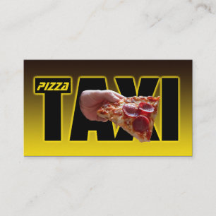 Carte De Visite Pizza taxi service de livraison de pizza taxi pizz