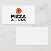 CARTE DE VISITE PIZZA TOUTE LA JOURNÉE (Devant / Derrière)