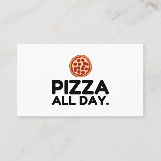 CARTE DE VISITE PIZZA TOUTE LA JOURNÉE (Devant)