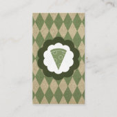 Carte De Visite pizza vintage (Devant)