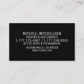 Carte De Visite Pizzazz gothique (Dos)