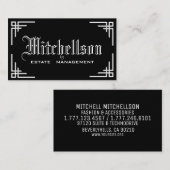 Carte De Visite Pizzazz gothique (Devant / Derrière)