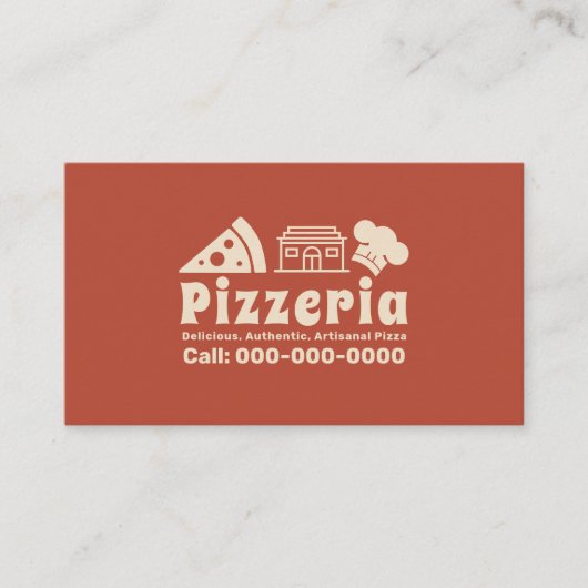 Carte De Visite Pizzeria (Devant)