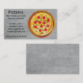 Carte De Visite Pizzeria (Devant / Derrière)
