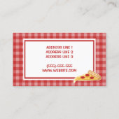 Carte De Visite Pizzeria en tranches de pizza (Dos)