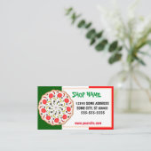 Carte De Visite pizzeria italienne (Debout devant)