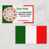 Carte De Visite pizzeria italienne (Devant / Derrière)