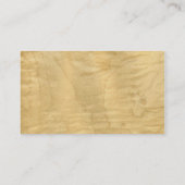 Carte De Visite Placage de véritable érable frisé veinure de bois (Dos)