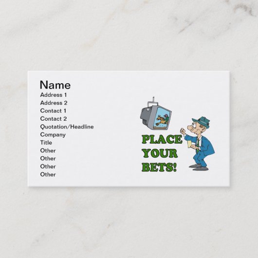 Carte De Visite Placez vos paris (Devant)