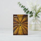 Carte De Visite Plafond en bois de fleur (Debout devant)