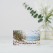 Carte de visite plage (Debout devant)