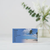 Carte De Visite Plage (Debout devant)