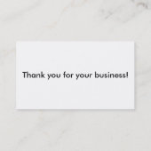 Carte De Visite Plage (Dos)