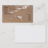 Carte De Visite Plage (Devant / Derrière)
