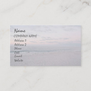 Carte de visite 'Plage à l'aube'