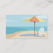 Carte De Visite Plage - affaires (Dos)