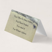Carte De Visite Plage artistique Vagues Ocean Coastal Salon Spa (Dos)
