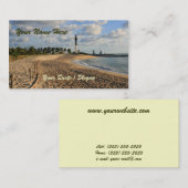 Carte De Visite Plage au lever de soleil (Devant / Derrière)