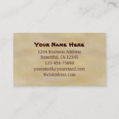 Carte De Visite Plage de belles tongs à fleurs orange (Dos)