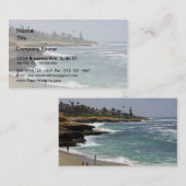 Carte De Visite Plage de crique de La Jolla (Devant / Derrière)