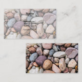 Carte De Visite Plage de galets (Devant / Derrière)