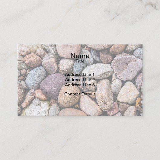 Carte De Visite Plage de galets (Devant)