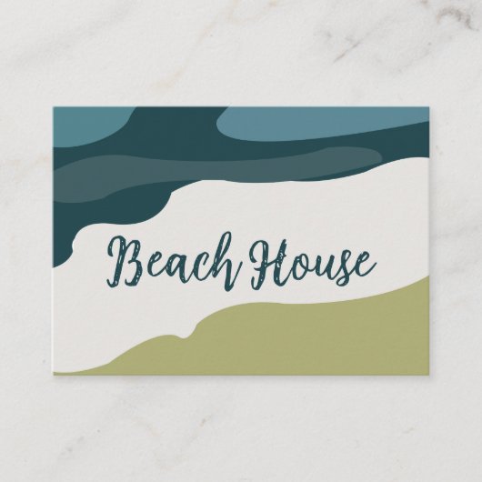 Carte De Visite Plage de mer (Devant)