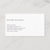 Carte De Visite Plage de sable avec Surf en mousse (Dos)