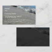 Carte De Visite Plage de sable de rassemblement de ressac (Devant / Derrière)