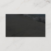 Carte De Visite Plage de sable de rassemblement de ressac (Dos)